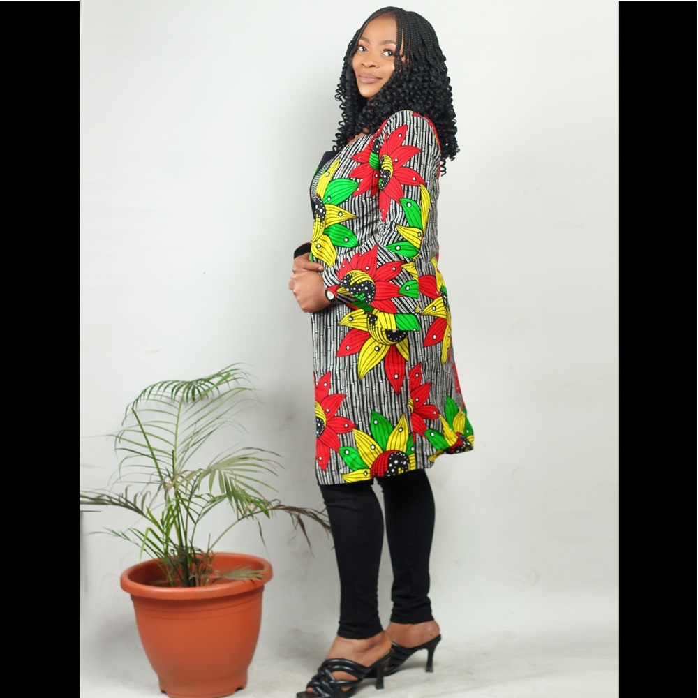African print jacket - Picture 2 of 3
